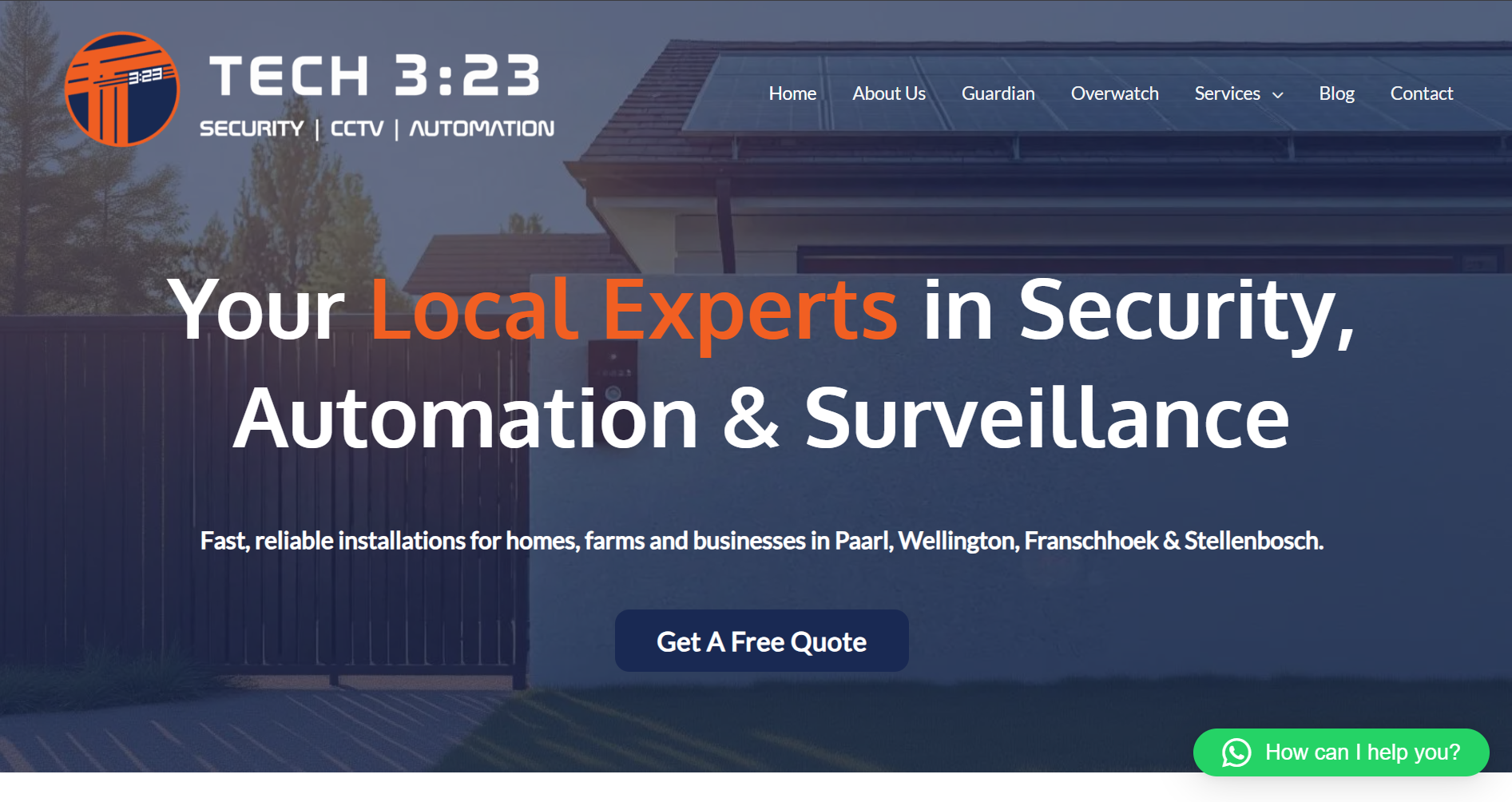 Screenshot of Tech323 website